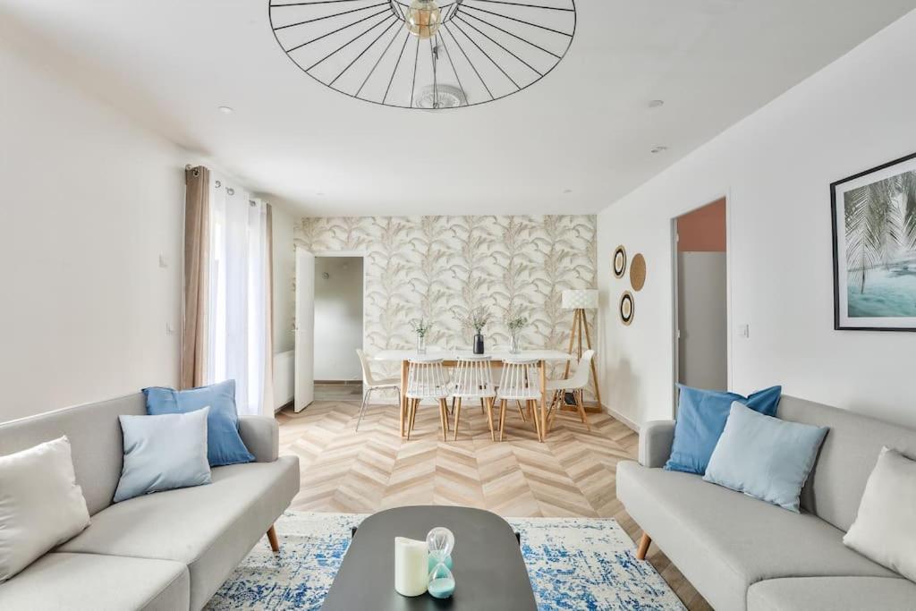 Parking Prive Gratuit - 15Mn Paris - Gare A Pied En 5Mn - Tout Equipee - Terrasse - Jardin - Stade De France - Casino D'Enghien - Hippodrome, Universite อิพิเนย์-ซัวร์-แซน ภายนอก รูปภาพ